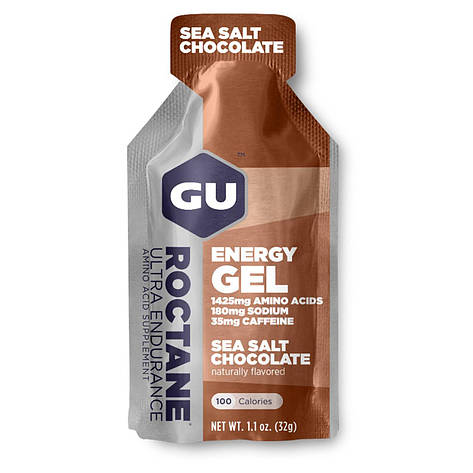 Енергетичний гель GU Energy ROCTANE Ultra Endurance Sea Salt Chocolate, 32 г (35 мг кофеїну), фото 1