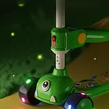 💚Самокат складний зелений трьохколісний для дітей 3 в 1 006, фото 2