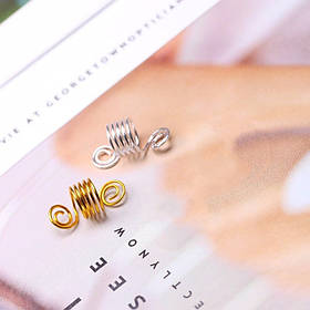 Пірсинг затискач для волосся 1 шт металеві кліпси прикраси для афрокос аксесуари для зачісок дред