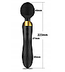 Вібро-маспер вагінальний кліторний точка G дилдо фалоімітатор YEAIN Flight of Fancy чорний, фото 7