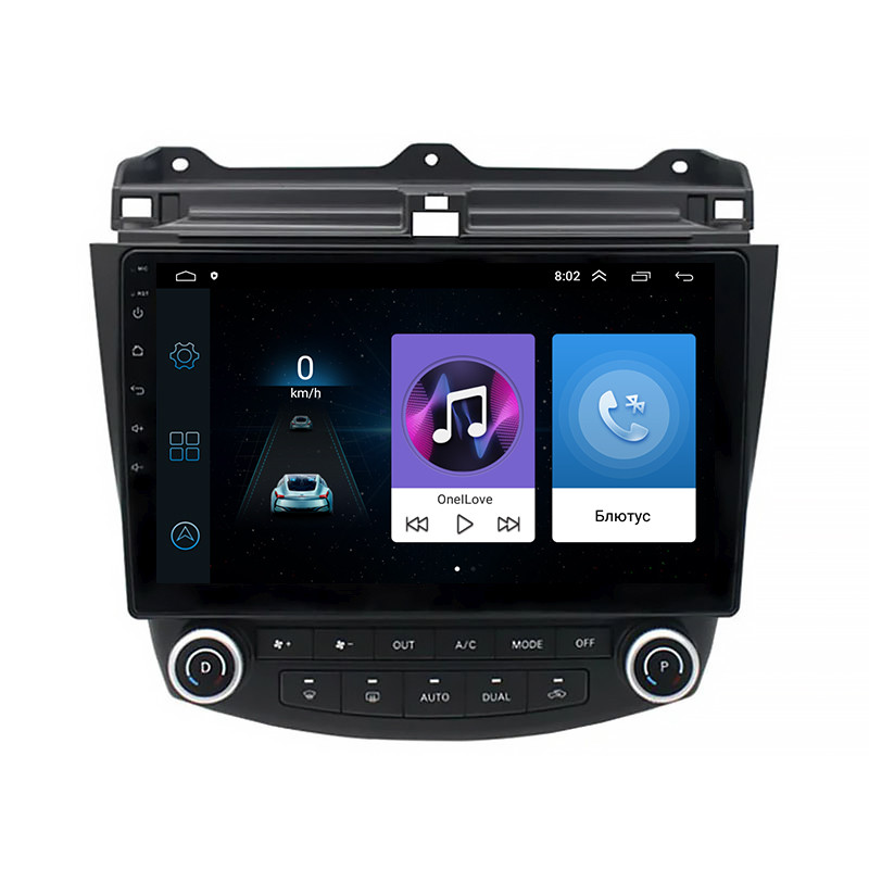 Штатна автомобільна магнітола Honda Accord 7th Gen (2004-2007г) 1/16 Gb 10.1" 4 ядра Android клімат кон 42 шт.