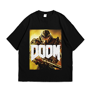 Футболка з принтом DOOM XXXL Чорний, фото 1