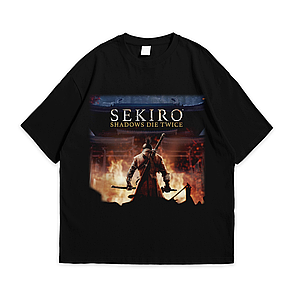 Футболка з принтом Sekiro XL Чорний, фото 1