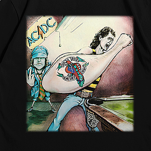 Футболка з принтом ACDC Dirty Deeds Done Dirt Cheap XXL Чорний, фото 3