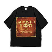 Футболка з принтом Agnostic Front Victim In Pain L Чорний