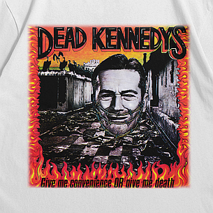 Футболка з принтом Dead Kennedys Give me convenience OR give me death S Білий, фото 3