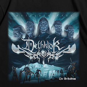 Футболка з принтом Dethklok The Dethalbum S Чорний, фото 3