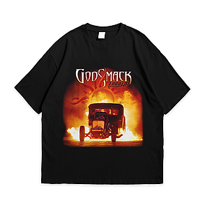Футболка з принтом Godsmack 1000 HP S Чорний, фото 1