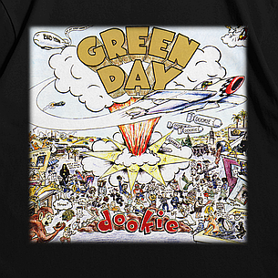 Футболка з принтом Green Day Dookie L Чорний, фото 3