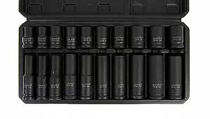 Набір ударних головок 1/2" (10-19 мм) CR-MO 20 од. Vorfal V08117, фото 1