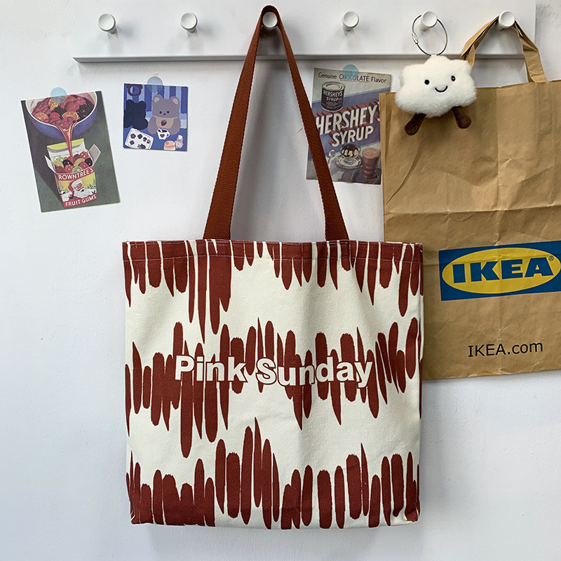 Жіноча сумка через плече Полотняна сумка великої місткості сумка для покупок опт, фото 1