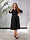 Стильна сукня А-силуету з поясом, застібається на гудзики, рукав реглан 48-50, 52-54, 56-58, фото 3