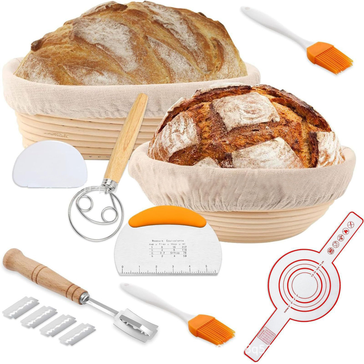 Набір для вистоювання хліба ВЕЛИКИЙ з 11 предметів, фото 1