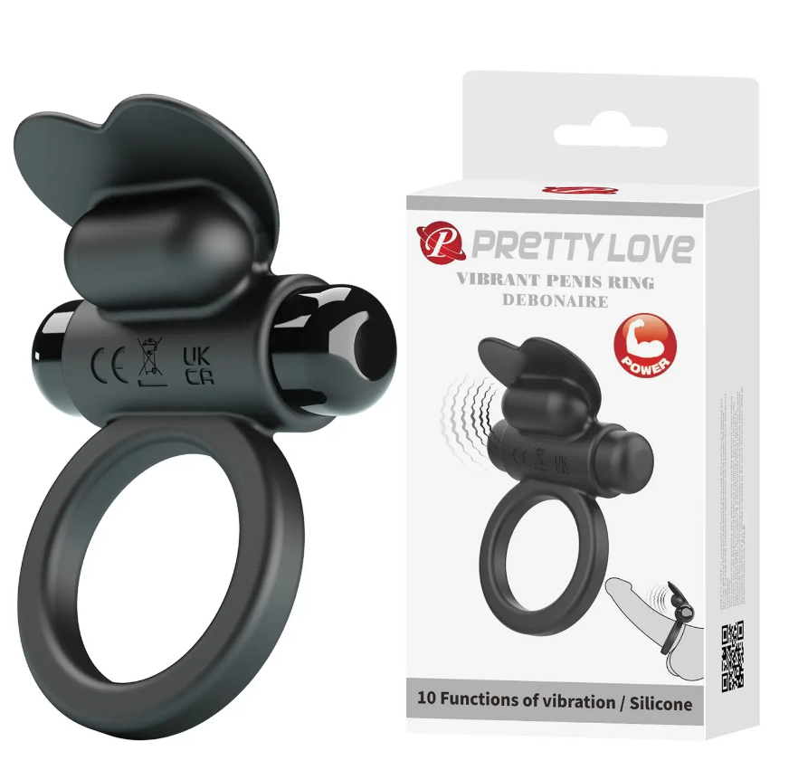 Ерекційне кільце з вібрацією Pretty Love Vibrant penis ring - DEBONAIRE