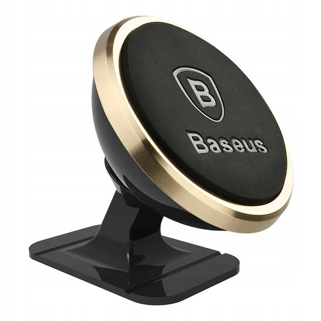 Автотримач BASEUS магнітний для смартфона 360° Adjustable Magnetic Phone Mount Gold (SUCX140015), фото 1