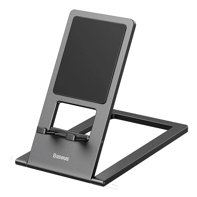 Настільний тримач для телефонів і планшетів Baseus Foldable Metal Desktop Holder 6.7-12.9 Grey (LUKP000013), фото 1