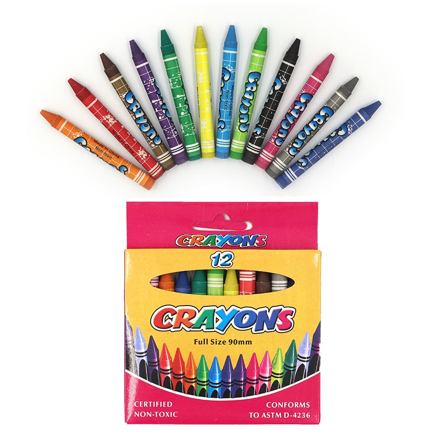 Олівці воскові, набір 24 кольори Crayons