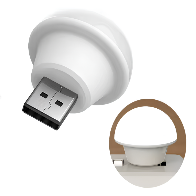 Портативна USB лампа Mushroom Lamp White, фото 1