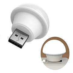 Портативна USB лампа Mushroom Lamp White