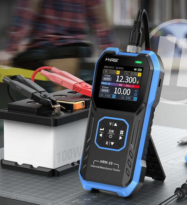 Вимірювач внутрішнього опору батарей Fnirsi HRM-10