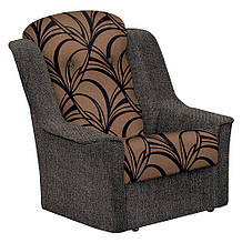 Крісло м'яке нерозкладне дерево/текстиль Бокал Модерн