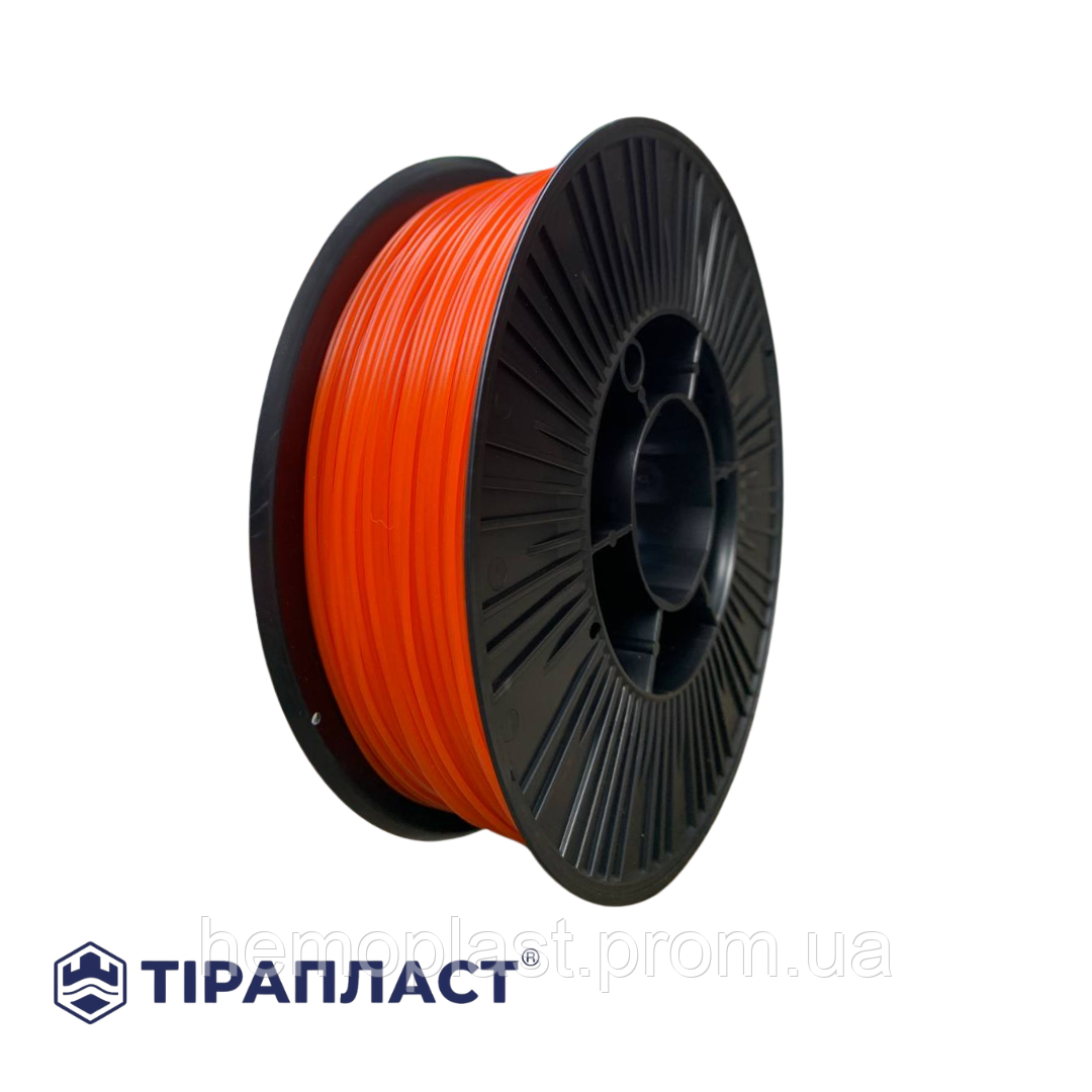 Філамент PETG 1.75 мм, 0,75 кг, помаранчевий (пластик для 3D-принтера), ТІРАПЛАСТ, фото 1