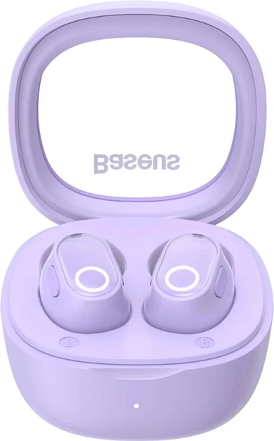 Бездротові Bluetooth навушники Baseus Encok WM02 True Wireless Earphones Bowie Purple (NGTW180005), фото 1