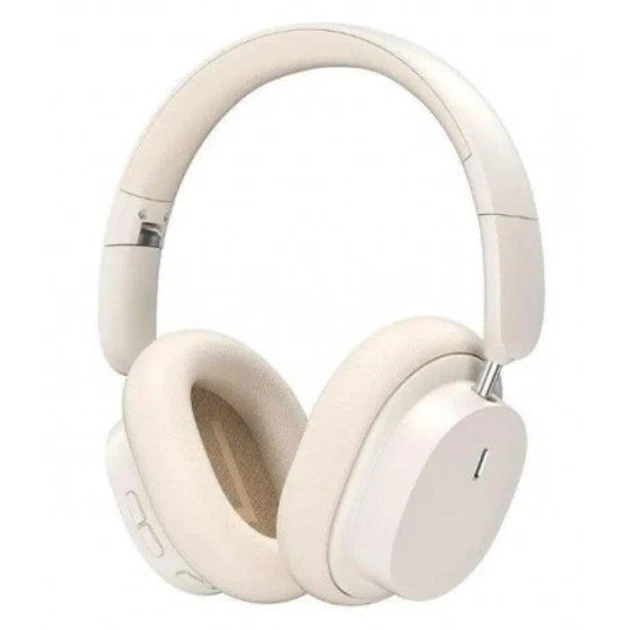 Бездротові накладні Bluetooth навушники Baseus Bowie D05 Creamy white (NGTD020202), фото 1
