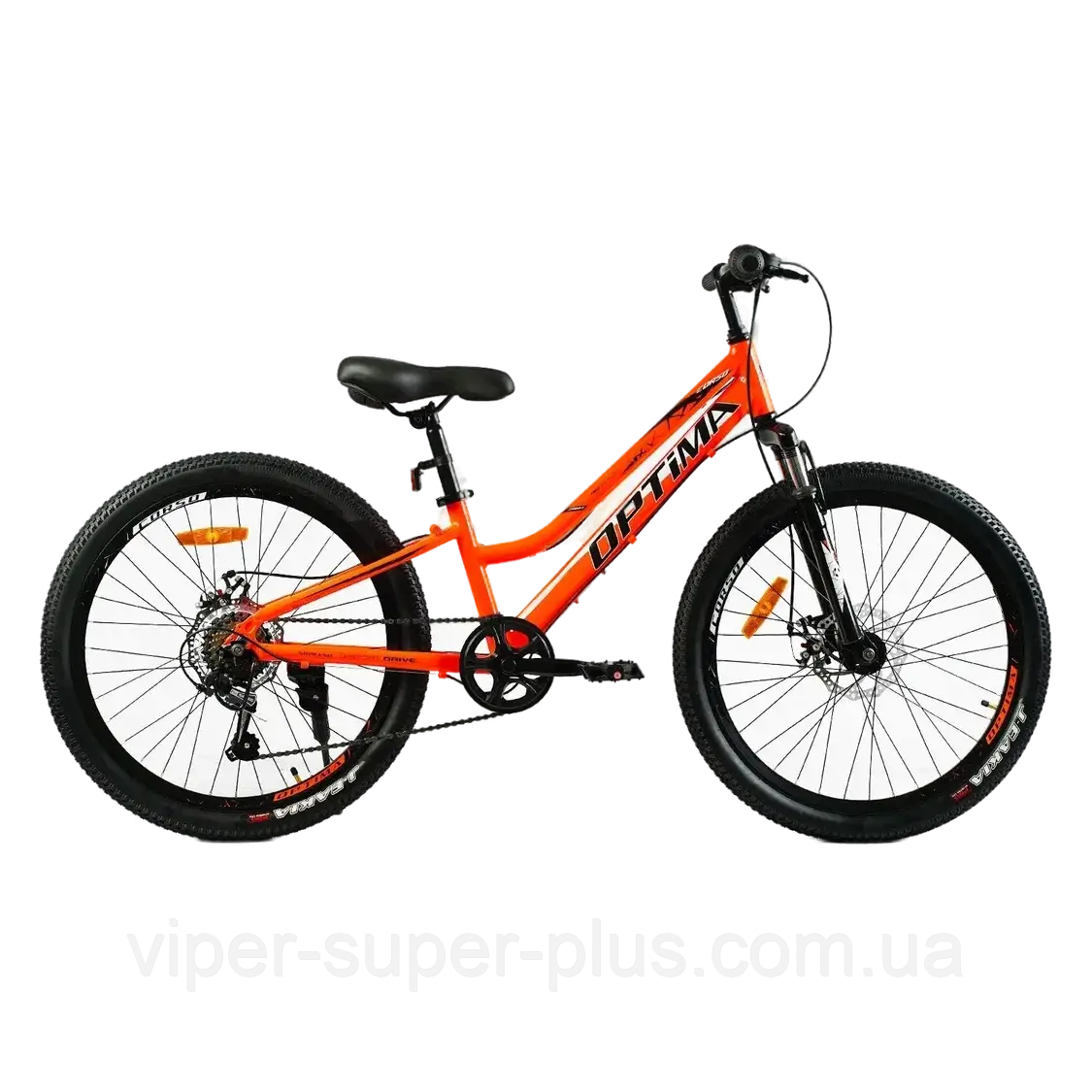 ✅ Велосипед Corso Optima 24" дюйми TM-24215 рама алюмінієва 11’’, обладнання SHIMANO 7 швидкістей, помаранчевий, в зібран на 80 %