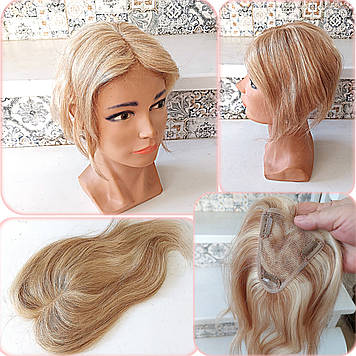 Накладка з натурального волосся на маківку, моно-система TIARA Q10"-24H613