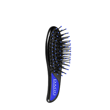 Щітка для волосся масажна 14 см Dagg 8580 N, Синя