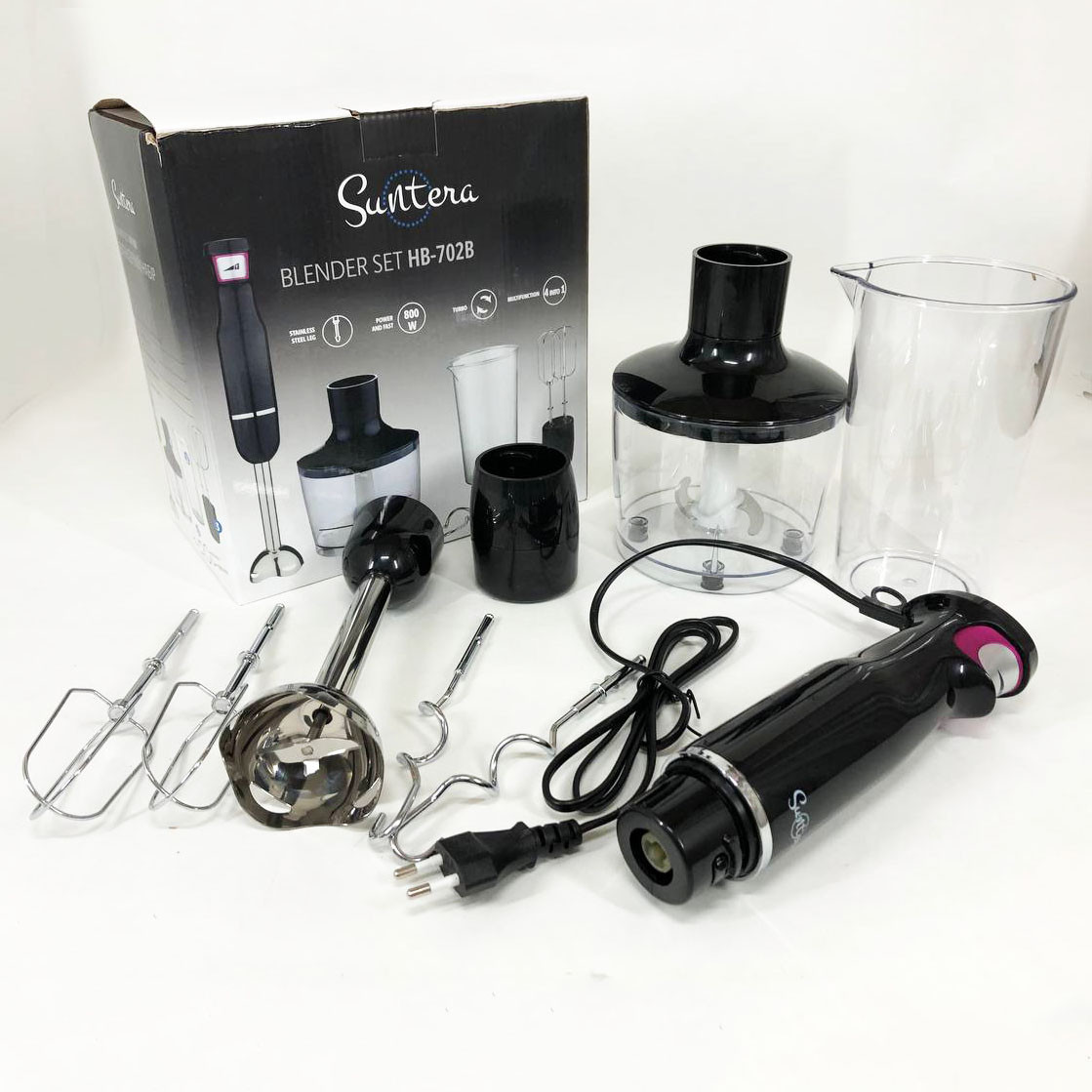 Мощный блендер Suntera HB-702B 800 Вт, Кухонный блендер для овощей ...