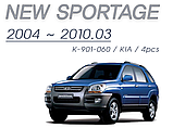 Вітровики, дефлектори вікон KIA Sportage 2004-2010 (Safe / Корея), фото 2
