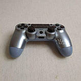 Бездротовий bluetooth джойстик DOUBLE motor vibration 4 для Sony PS4 -DS-2312-Silver, фото 2