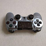 Бездротовий bluetooth джойстик DOUBLE motor vibration 4 для Sony PS4 -DS-2312-Silver, фото 5