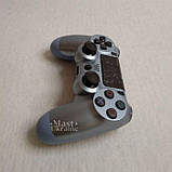 Бездротовий bluetooth джойстик DOUBLE motor vibration 4 для Sony PS4 -DS-2312-Silver, фото 4