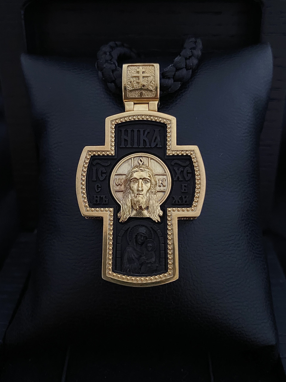 Позолочений православний хрестик