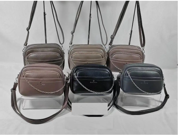 Сумочка жіноча крос-боді 24*17 см на блискавці з гаманцем зі штучної шкіри в різних кольорах Zhenya, фото 1