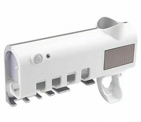 Диспенсер для зубної пасти та щітки автоматичний Toothbrush sterilizer (W-020), УФ-стерилізатор SV227