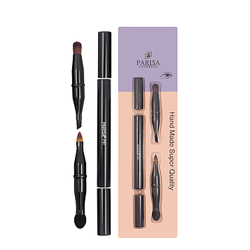 Пензель-трансформер для макіяжу очей та губ 4 в 1 Parisa Cosmetics Р-51