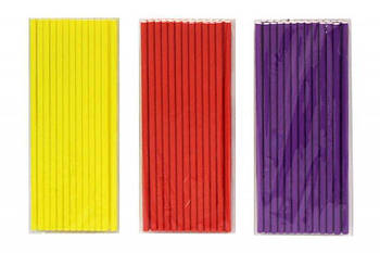 Трубочки картонні однокольорові 25шт 10205 G-Rich