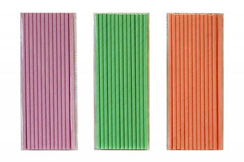 Трубочки картонні, пастельні кільк. 0,5*19,5см, 25шт 10207 G-Rich