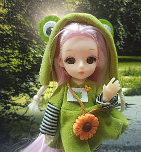 Лялька пупс шарнірна БЖ 16 см +2 вбрання, молодша сестра Клара