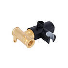 Набір для гігієнічного душу Qtap Slavonice округлий QTSLA262BLM45917 Black Matt, фото 5