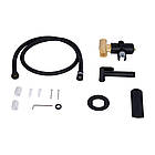 Набір для гігієнічного душу Qtap Slavonice округлий QTSLA262BLM45917 Black Matt, фото 6