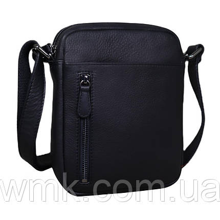 Шкіряна сумка через плече в чорному кольорі Tavinchi R-3169A, фото 1