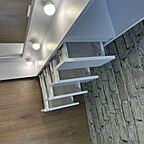 Дзеркало з полицями та шухлядами на повний зріст на колесах Led лампи 190х90 см (MP14563058), фото 5