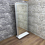 Дзеркало безрамне в повний зріст на колесах з Led підсвіткою 190х70 см (MP14550101), фото 2