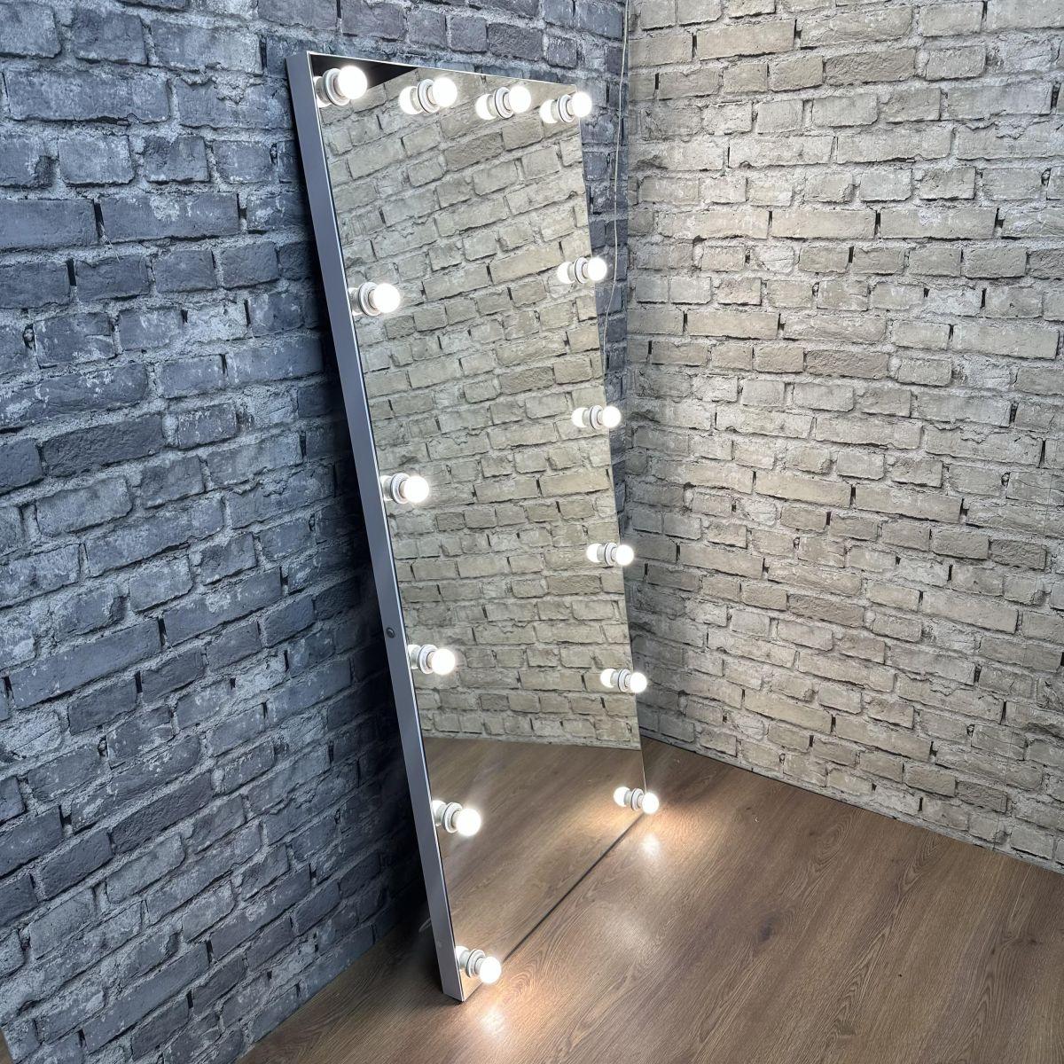 Дзеркало безрамне в повний зріст з Led лампами 180х70 см (MP14546133)