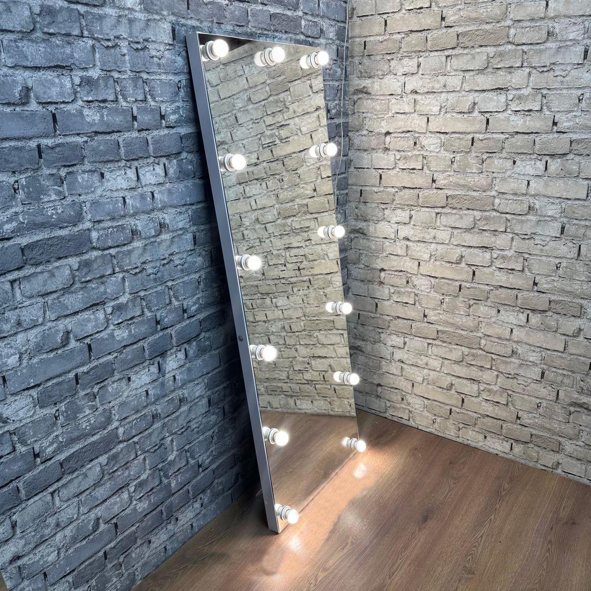 Дзеркало безрамне в повний зріст з Led лампами 180х60 см (MP14557265)